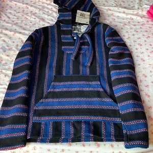 Original Senor Lopez Striped Poncho